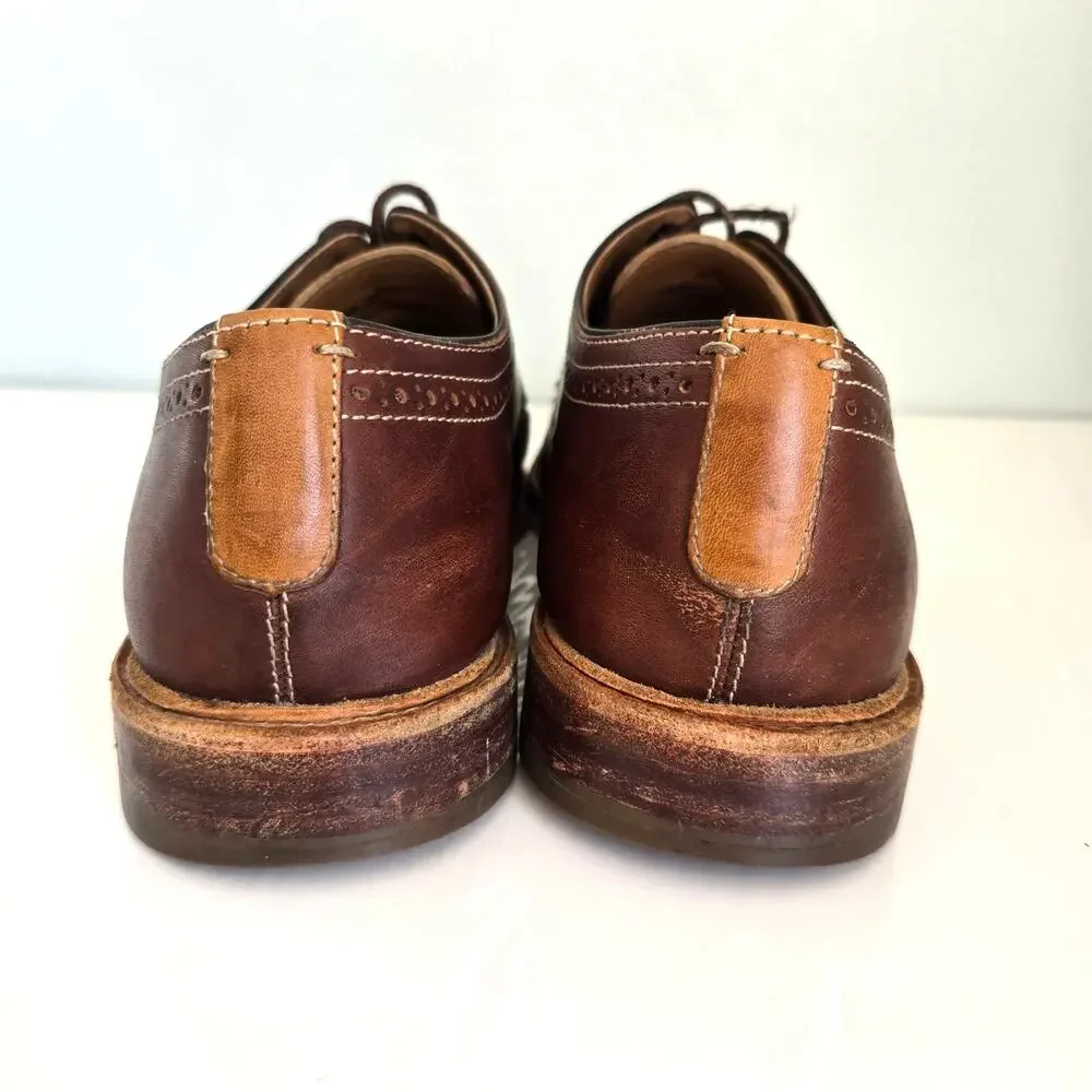 Johnston & Murphy Shoes Men's 11M Brown Leather Wingtip Oxfords Dress Career